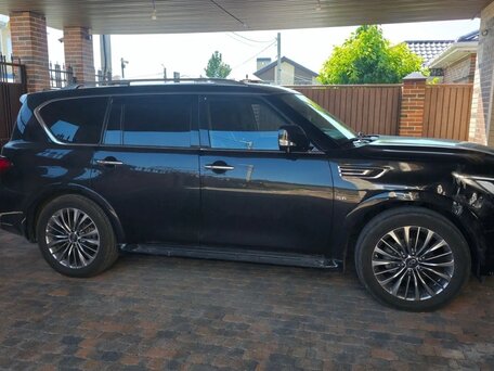 2019 Infiniti QX80 I Рестайлинг 2, чёрный, 4170000 рублей, вид 3