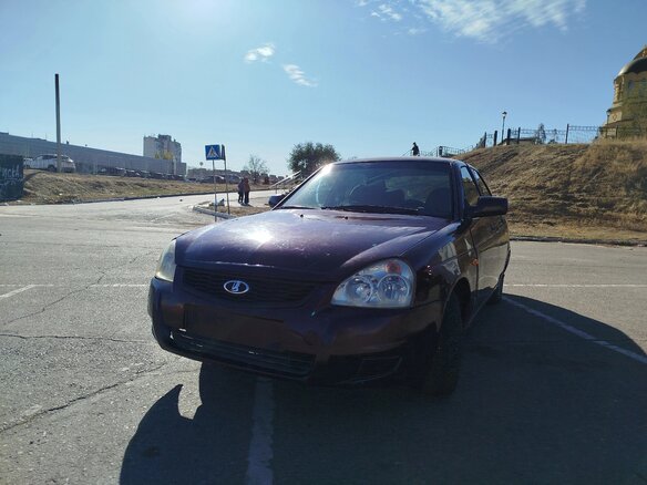2008 Lada (ВАЗ) Priora I, пурпурный, 172000 рублей - вид 1