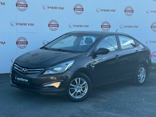 2016 Hyundai Solaris I Рестайлинг, коричневый, 949000 рублей, вид 1