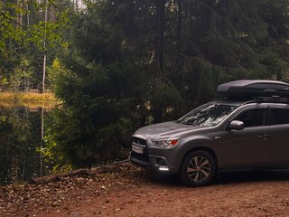 2014 Mitsubishi ASX I Рестайлинг, серый, 1370000 рублей, вид 5