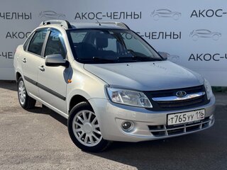 2014 Lada (ВАЗ) Granta I, серебристый, 390000 рублей, вид 3