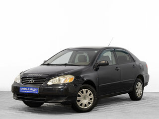 2003 Toyota Corolla IX (E120, E130), чёрный, 669000 рублей, вид 3