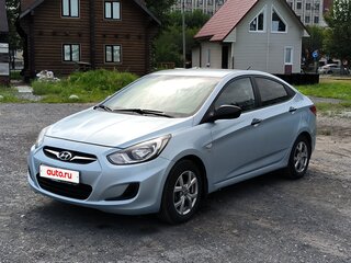 2012 Hyundai Solaris I, серый, 655000 рублей, вид 1