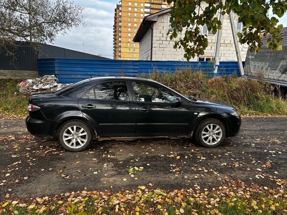 2006 Mazda 6 I (GG) Рестайлинг, чёрный, 230000 рублей - вид 3
