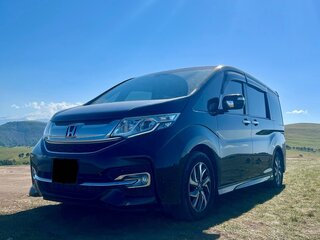 2015 Honda Stepwgn Spada V, чёрный, 1820000 рублей, вид 5