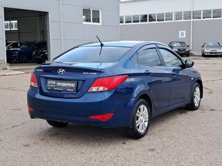 2015 Hyundai Solaris I Рестайлинг, синий, 530000 рублей, вид 5