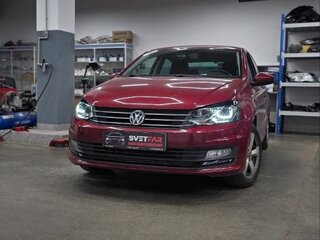 2018 Volkswagen Polo V Рестайлинг, пурпурный, 1230000 рублей, вид 3