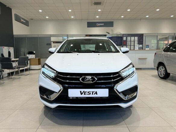 2026 Lada (ВАЗ) Vesta I Рестайлинг (NG), белый - вид 1