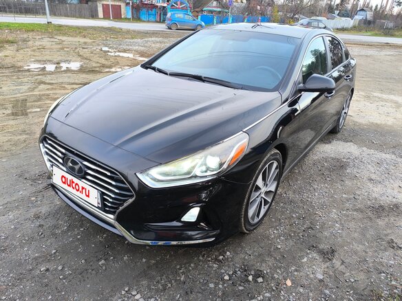 2018 Hyundai Sonata VII (LF) Рестайлинг, чёрный, 1600000 рублей - вид 1