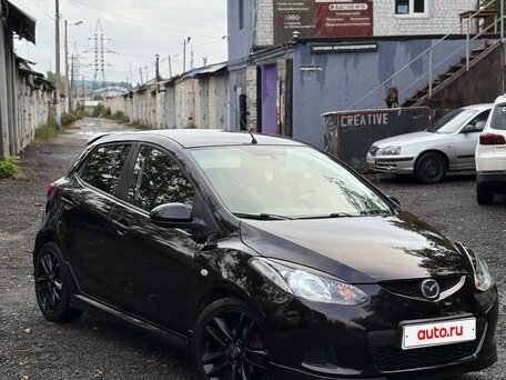 2008 Mazda 2 II (DE), фиолетовый, 600000 рублей, вид 1