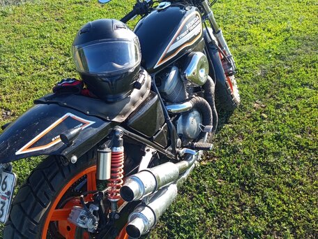 1995 Honda VRX 400, чёрный, 410000 рублей, вид 2