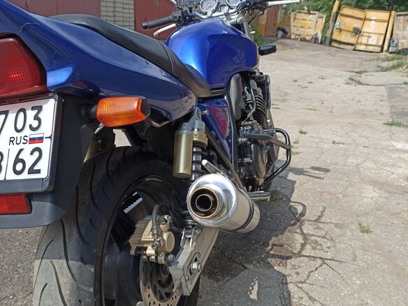 1997 Honda CB 400 Super Four, синий, 280000 рублей - вид 8