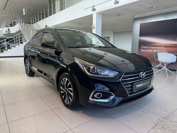 2019 Hyundai Solaris II, чёрный - вид 2
