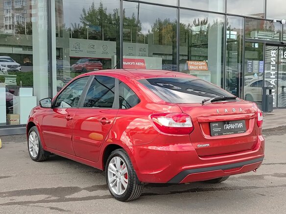 2021 Lada (ВАЗ) Granta I Рестайлинг, красный - вид 6