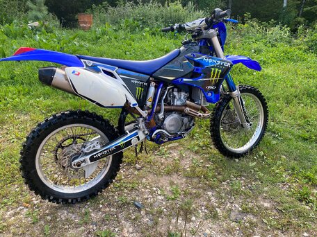 2005 Yamaha WR450F, синий, 350000 рублей, вид 2
