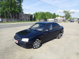 2011 Hyundai Accent ТагАЗ II, чёрный, 260000 рублей, вид 1