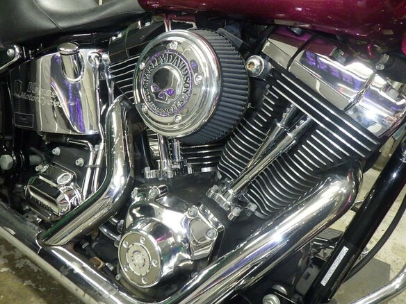 2007 Harley-Davidson Fat Boy, розовый, 775000 рублей - вид 6