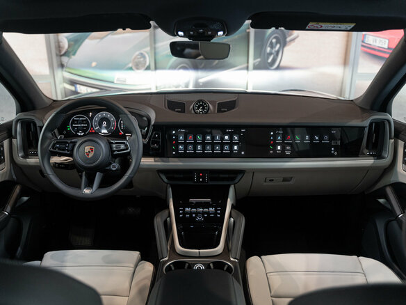 2024 Porsche Cayenne III Рестайлинг, синий - вид 12