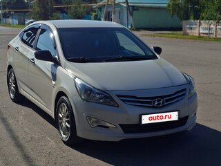 2015 Hyundai Solaris I Рестайлинг, бежевый, 940000 рублей, вид 1