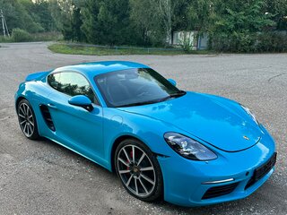 2016 Porsche Cayman S III 718 (982), голубой, 5970000 рублей, вид 4