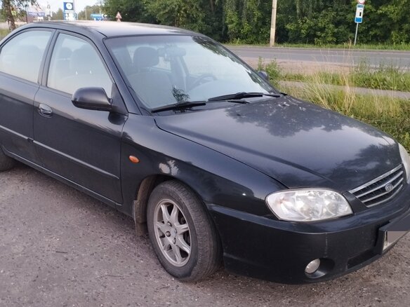 2008 Kia Spectra I Рестайлинг 2, чёрный - вид 6