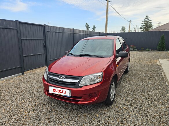 2012 Lada (ВАЗ) Granta I, серебристый, 490000 рублей - вид 4