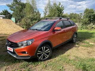 2017 Lada (ВАЗ) Vesta SW Cross I, оранжевый, 890000 рублей, вид 1