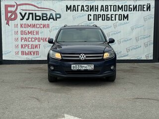 2015 Volkswagen Tiguan I Рестайлинг, синий, 1370000 рублей, вид 2