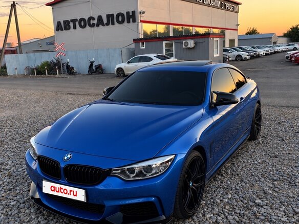 2015 BMW 4 серии 420d F32/F33/F36, синий, 2600000 рублей