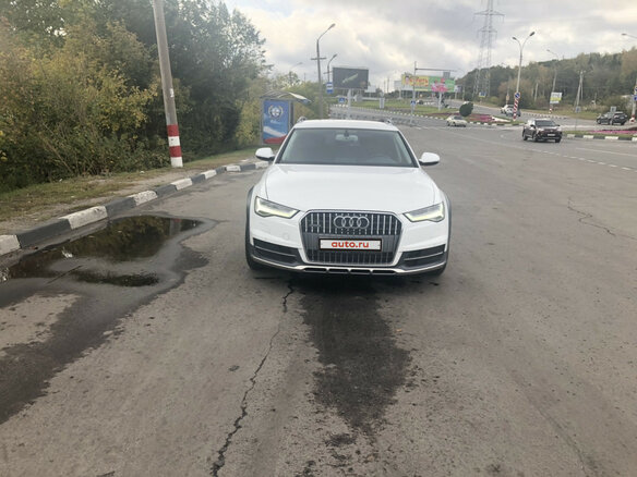2015 Audi A6 allroad III (C7) Рестайлинг, белый - вид 3