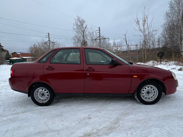 2008 Lada (ВАЗ) Priora I, красный, 400000 рублей - вид 5