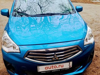 2019 Mitsubishi Mirage VI Рестайлинг, голубой, 1300000 рублей, вид 3