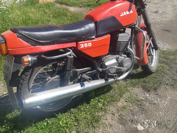 1990 Jawa 350/638, красный, 220000 рублей - вид 1