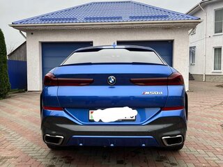 2019 BMW X6 M50d III (G06), синий, 8360000 рублей, вид 3