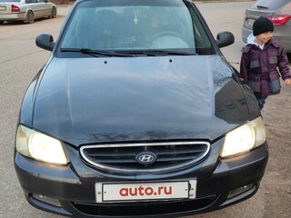 2008 Hyundai Accent ТагАЗ II, чёрный, 260000 рублей, вид 3