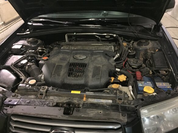2007 Subaru Forester II Рестайлинг, чёрный - вид 4