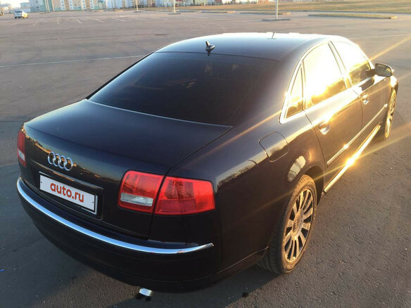 2006 Audi A8 II (D3) Рестайлинг, чёрный - вид 2