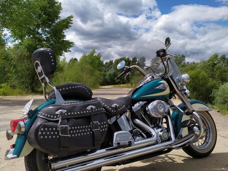 2009 Harley-Davidson Heritage, зелёный, 896882 рублей, вид 4