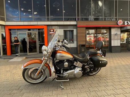 2014 Harley-Davidson Softail Deluxe, оранжевый, 1800000 рублей, вид 5
