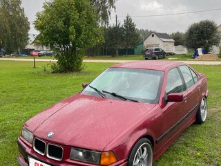 1992 BMW 3 серии 316i III (E36), красный, 370000 рублей, вид 1