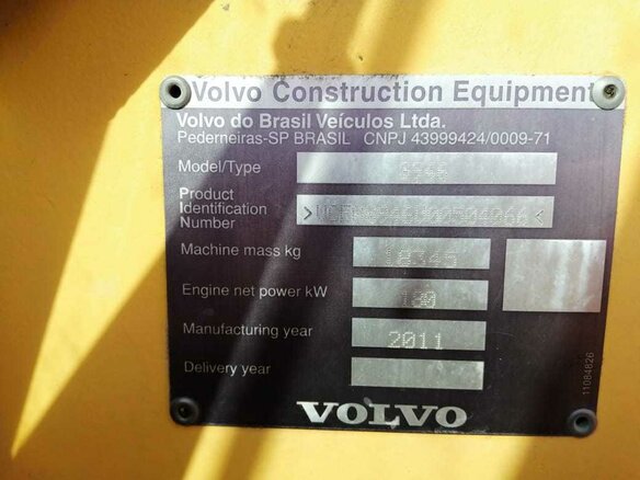 2011 Volvo Автогрейдеры, жёлтый - вид 14