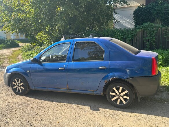 2005 Renault Logan I, синий, 220000 рублей - вид 5