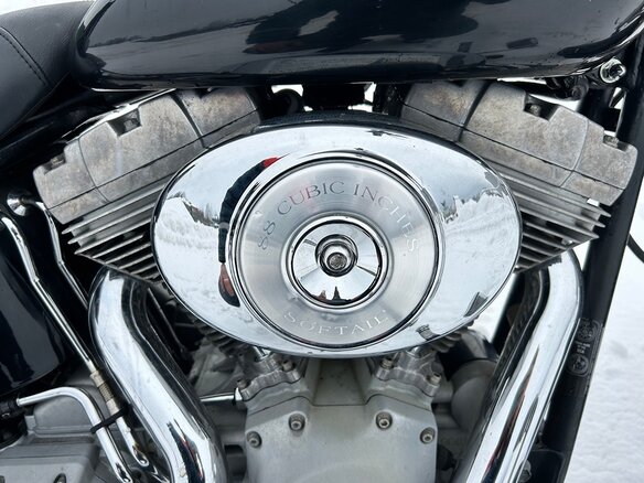 2001 Harley-Davidson Softail Standard, чёрный, 789000 рублей - вид 4