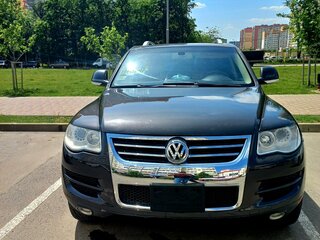 2008 Volkswagen Touareg I Рестайлинг, чёрный, 1200000 рублей, вид 2