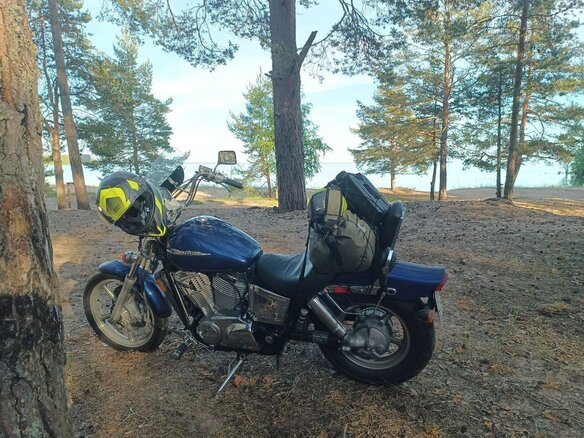 2004 Honda VT 1100, синий, 415000 рублей - вид 9