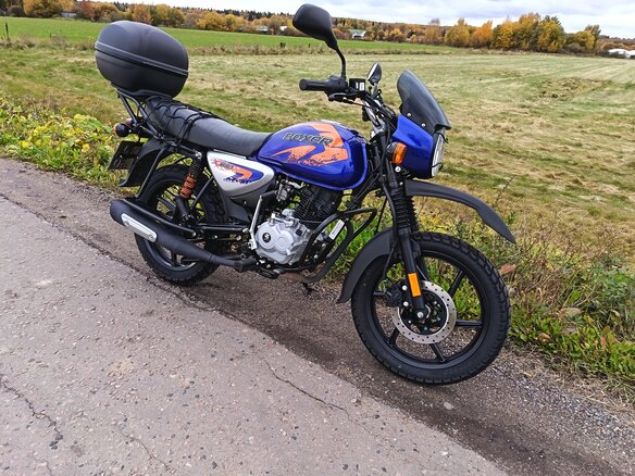 2025 Bajaj Boxer BM 150X, синий, 120000 рублей