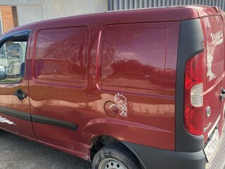 2008 Fiat Doblo I Рестайлинг, красный, 360000 рублей, вид 2