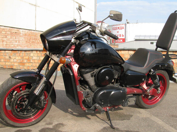 2008 Kawasaki VN1600 Vulcan, чёрный, 498372 рублей - вид 1
