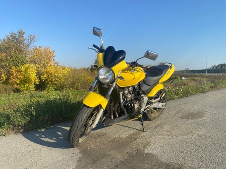 2002 Honda CB 600F Hornet, жёлтый, 425000 рублей, вид 3