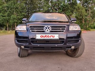 2004 Volkswagen Touareg I, чёрный, 850000 рублей, вид 4